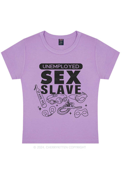 Sx Slave Y2K Baby Tee Cherrykitten