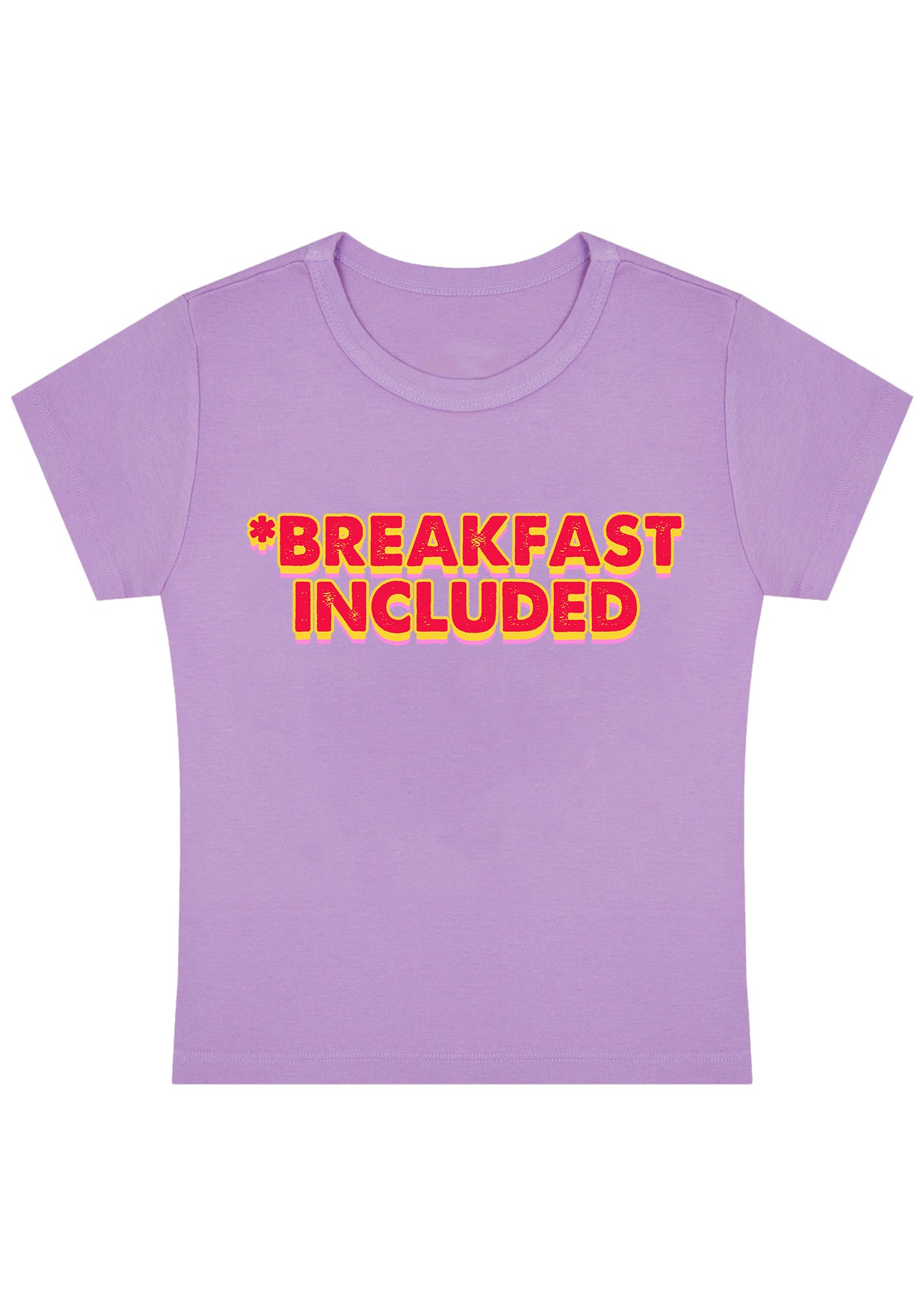 Breakfast Included Y2K Baby Tee