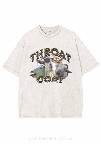 Three Throat Goats Y2K Washed Tee Cherrykitten