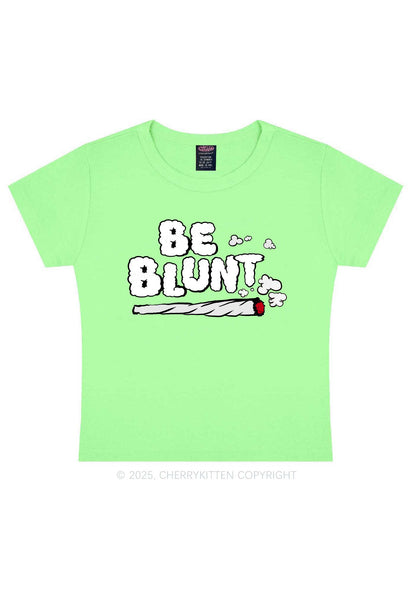 Be Blunt Y2K Baby Tee Cherrykitten