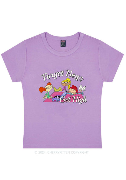 Forget Boys Y2K Baby Tee Cherrykitten