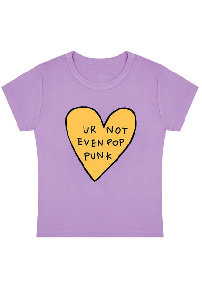 Curvy Ur Not Even Pop Punk Heart Baby Tee