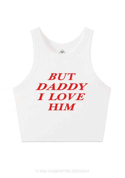 But Daddy I Love Him Y2K Crop Tank Top Cherrykitten