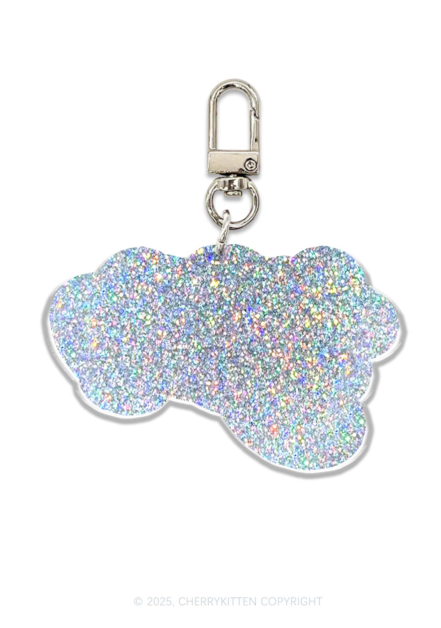 Totally Slxt 1Pc Y2K Glitter Keychain Cherrykitten