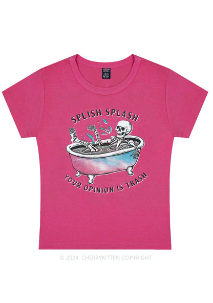 Halloween Splish Splash Y2K Baby Tee Cherrykitten