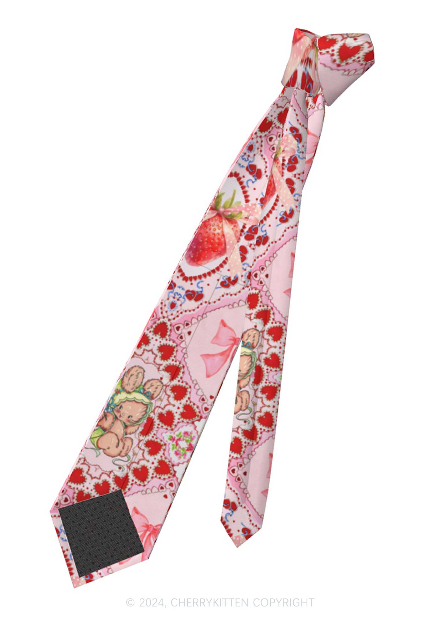 Strawberry Bunny Y2K Necktie Cherrykitten