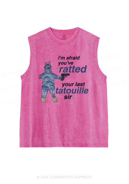 Ratted Last Tatouille Y2K Washed Tank Cherrykitten