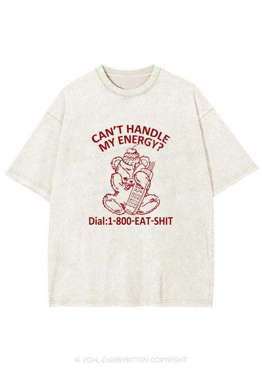 Can't Handle My Energy Y2K Washed Tee Cherrykitten