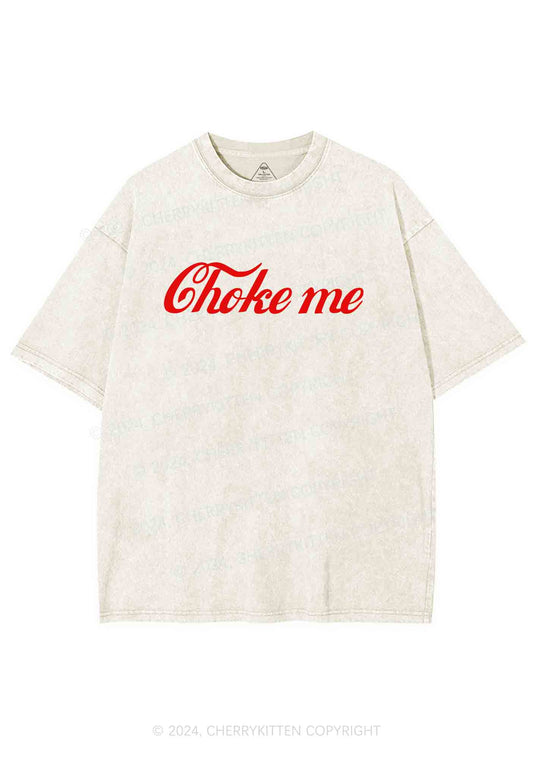 Choke Me Y2K Washed Tee Cherrykitten