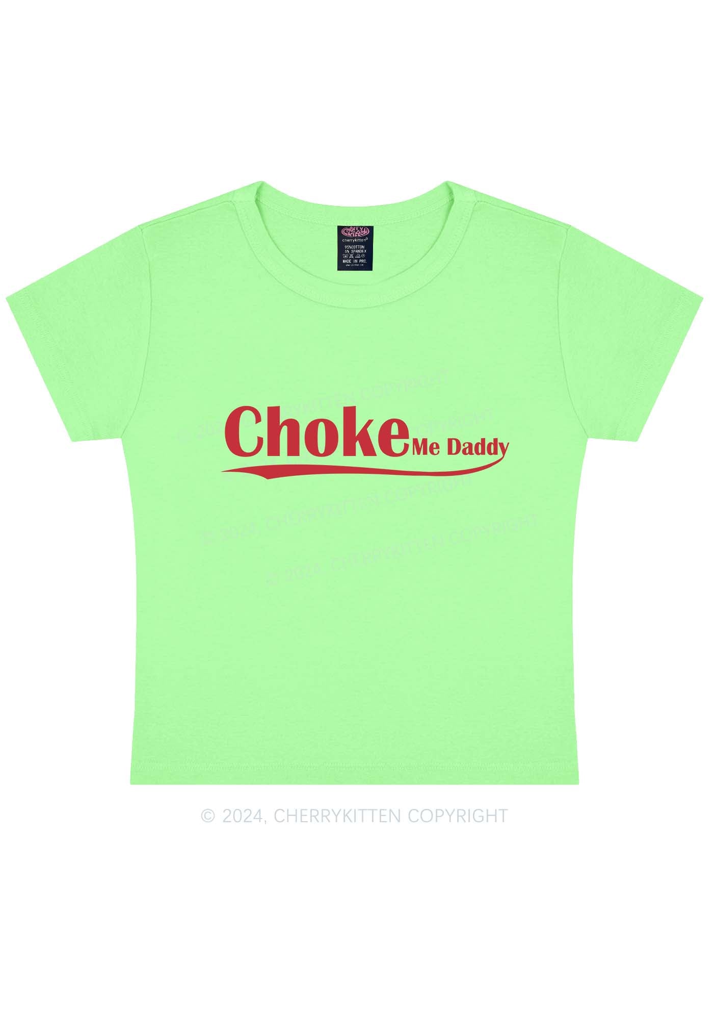 Choke Me Daddy Y2K Baby Tee Cherrykitten