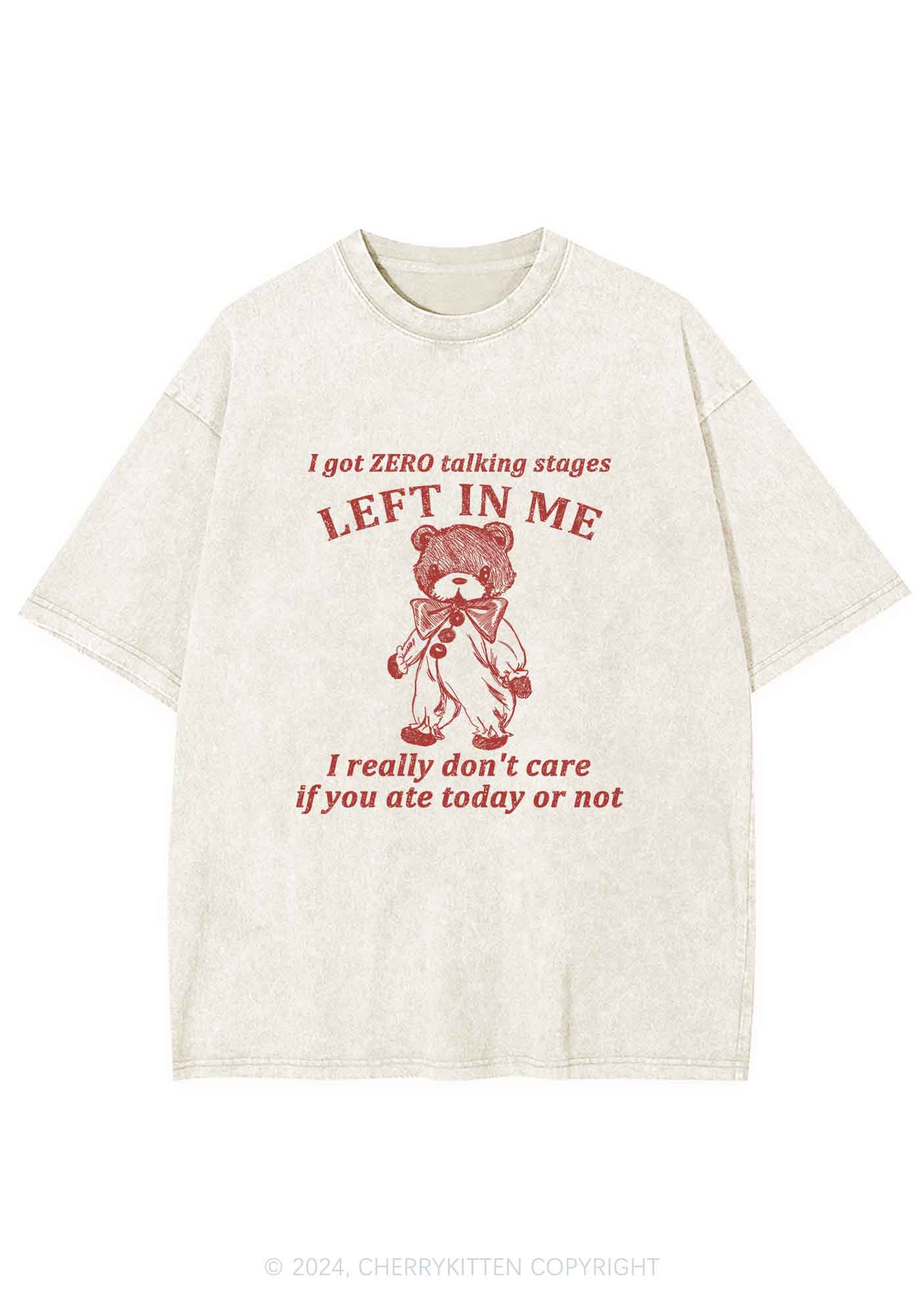 Left In Me Y2K Washed Tee Cherrykitten