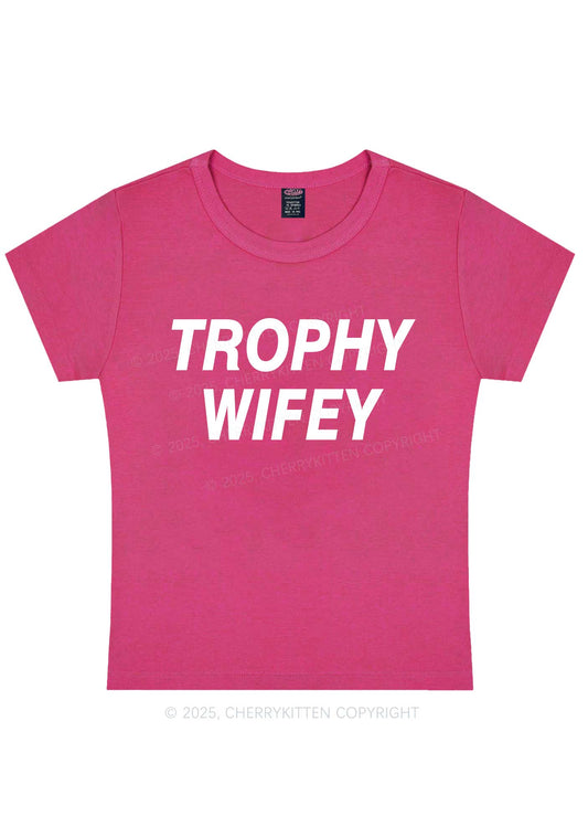 Trophy Wifey Y2K Baby Tee Cherrykitten