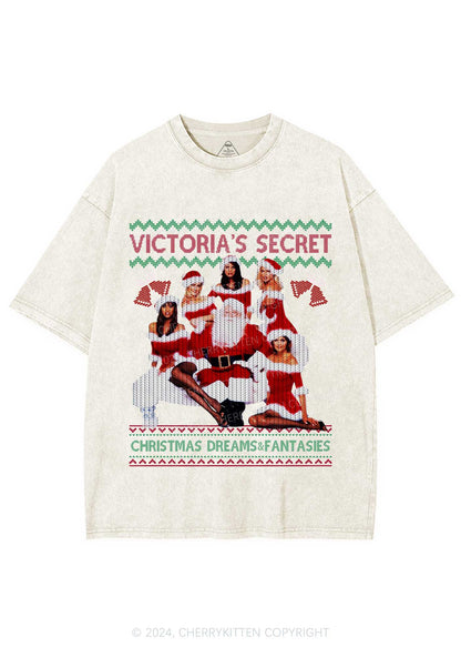 Christmas Dreams Fantasies Y2K Washed Tee Cherrykitten