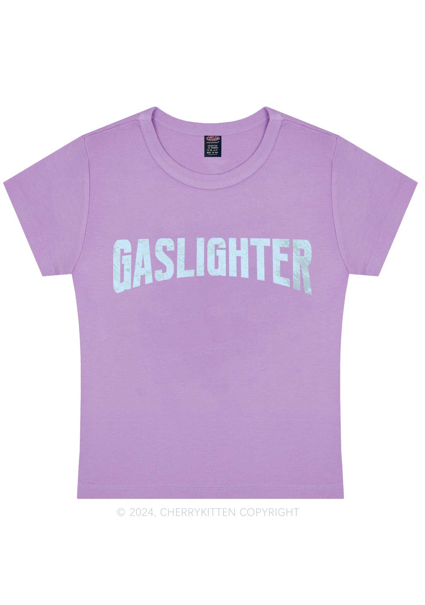 Gaslighter Y2K Baby Tee Cherrykitten