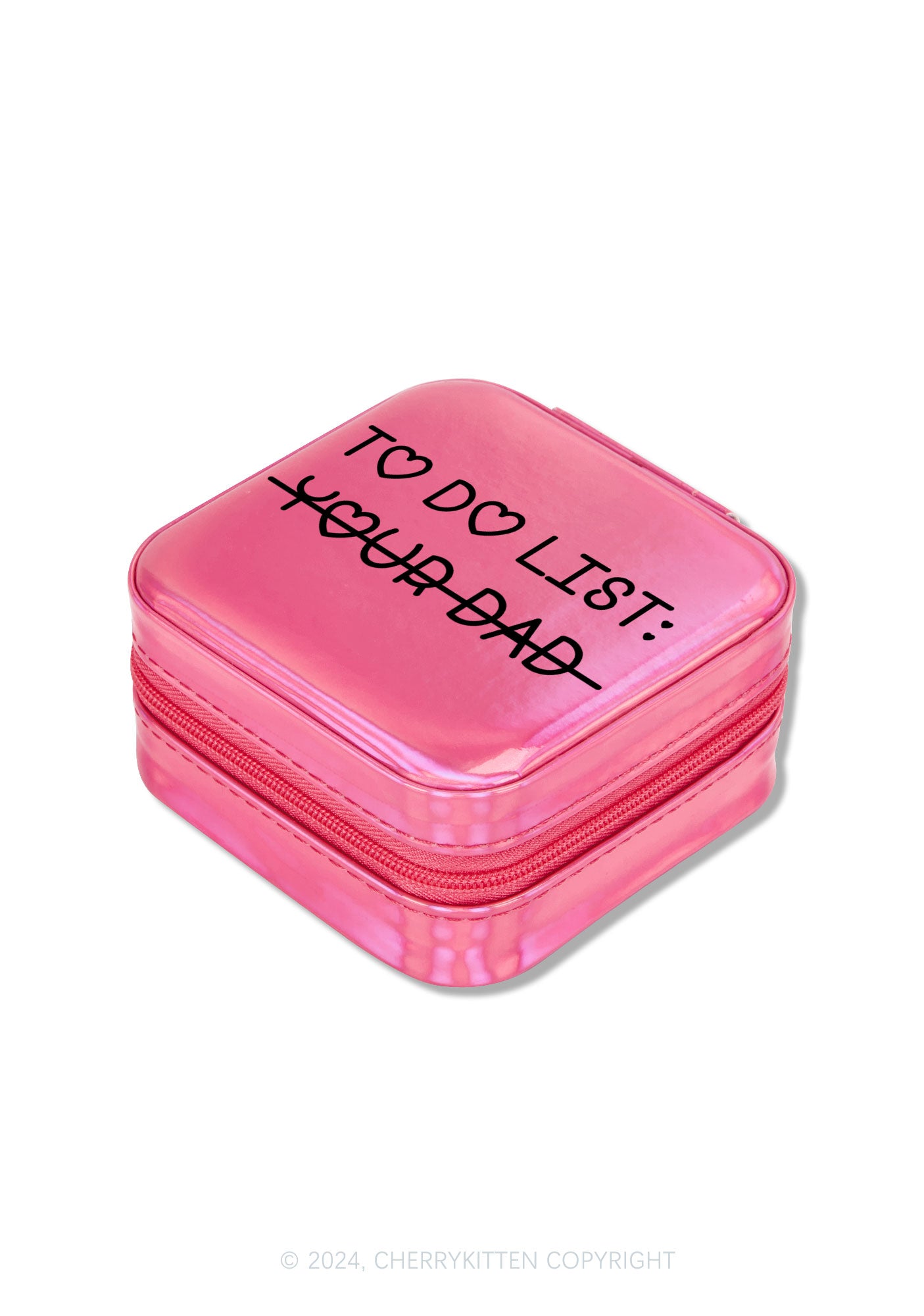 To Do List Your Dad Y2K Portable Jewelry Box Cherrykitten