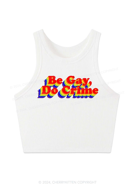 Be Gay Do Crxme Y2K Crop Tank Top Cherrykitten