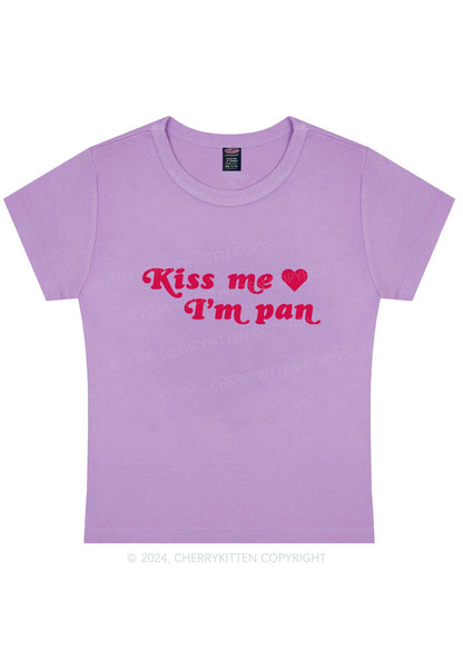 Curvy Kiss Me I’m Pan Y2K Baby Tee Cherrykitten