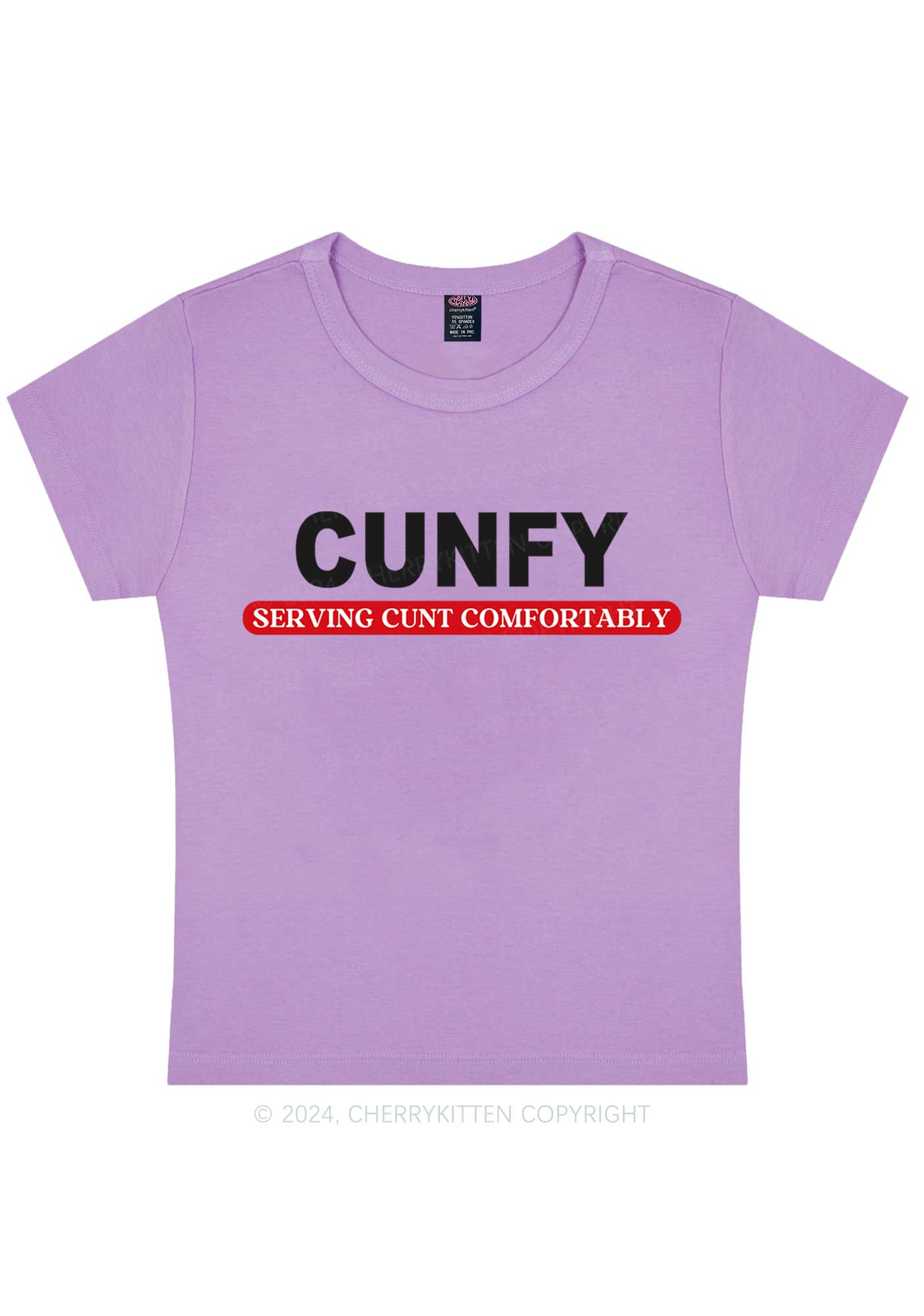 Cunfy Y2K Baby Tee Cherrykitten