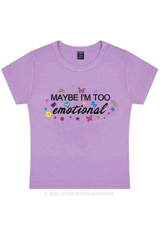 Too Emotional Y2K Baby Tee Cherrykitten