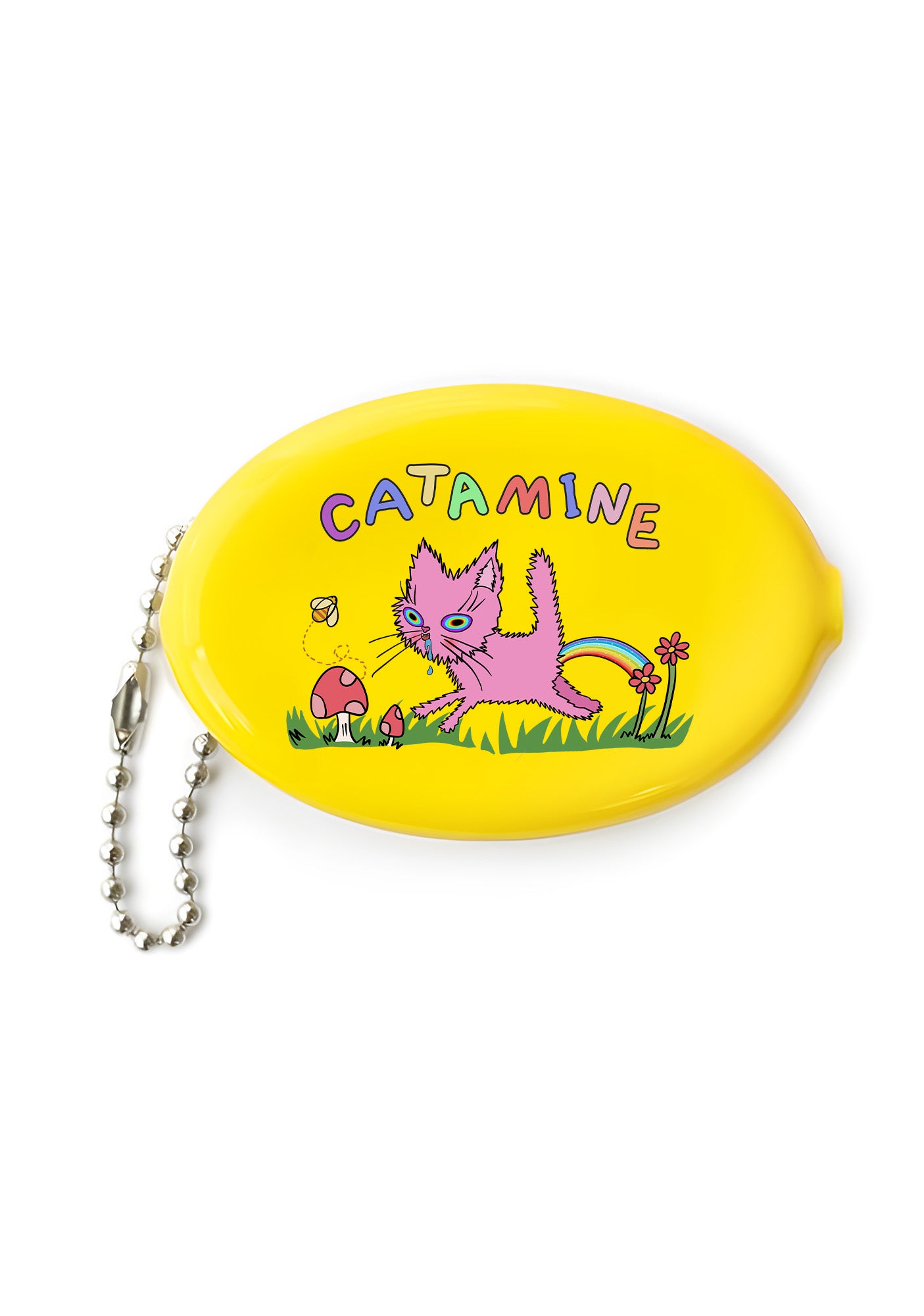 Catamine Y2K Oval Mini Coin Pouch Cherrykitten