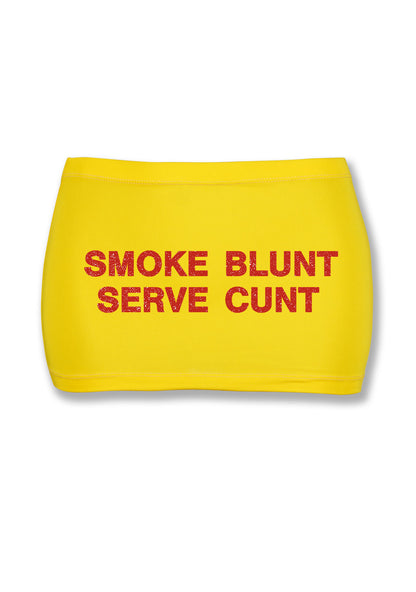 Smoke Blunt Y2K Mini Hip Skirt Cherrykitten