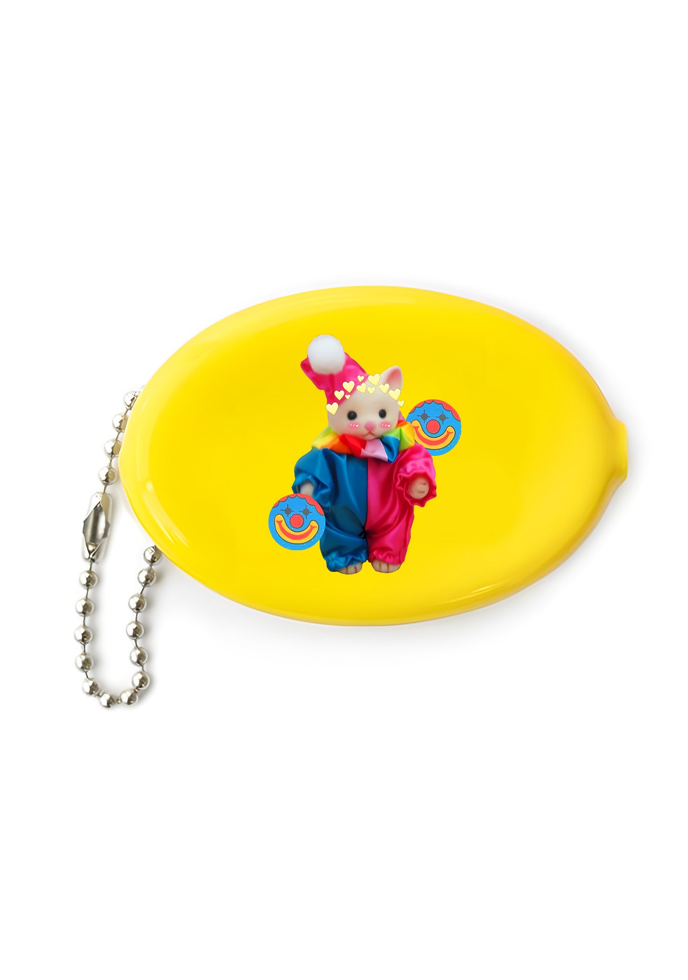 Chat Clown Y2K Oval Mini Coin Pouch Cherrykitten