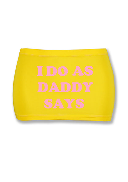 I Do As Daddy Says Y2K Mini Hip Skirt Cherrykitten