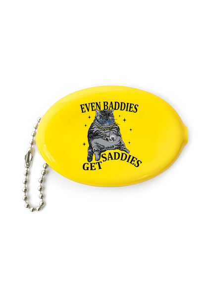 Even Baddies Get Saddies Y2K Oval Mini Coin Pouch Cherrykitten