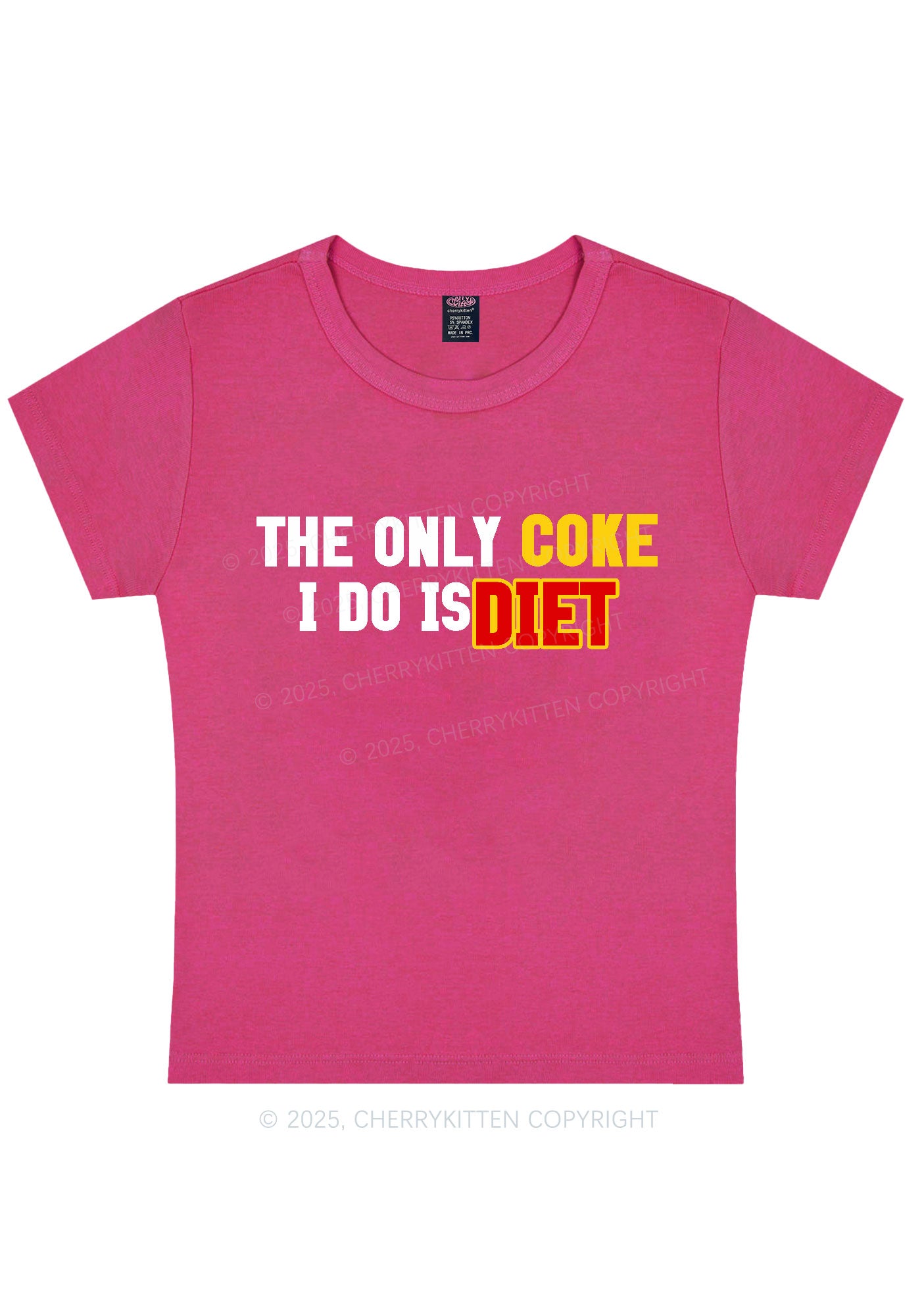 Coke Diet Y2K Baby Tee Cherrykitten