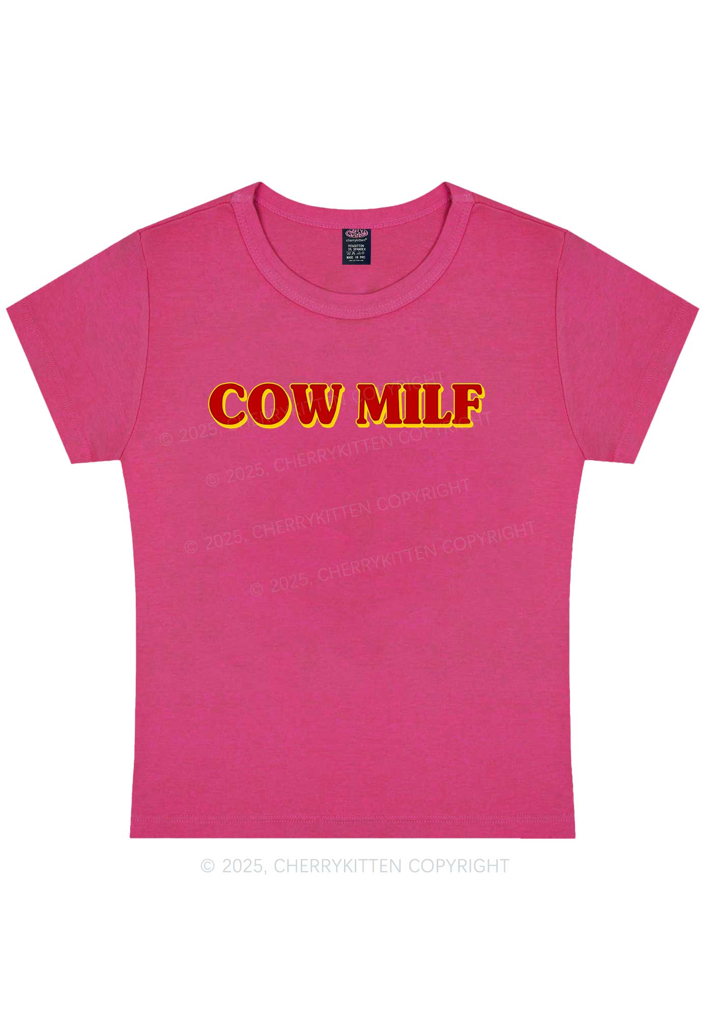 Cow Mxxf Y2K Baby Tee Cherrykitten