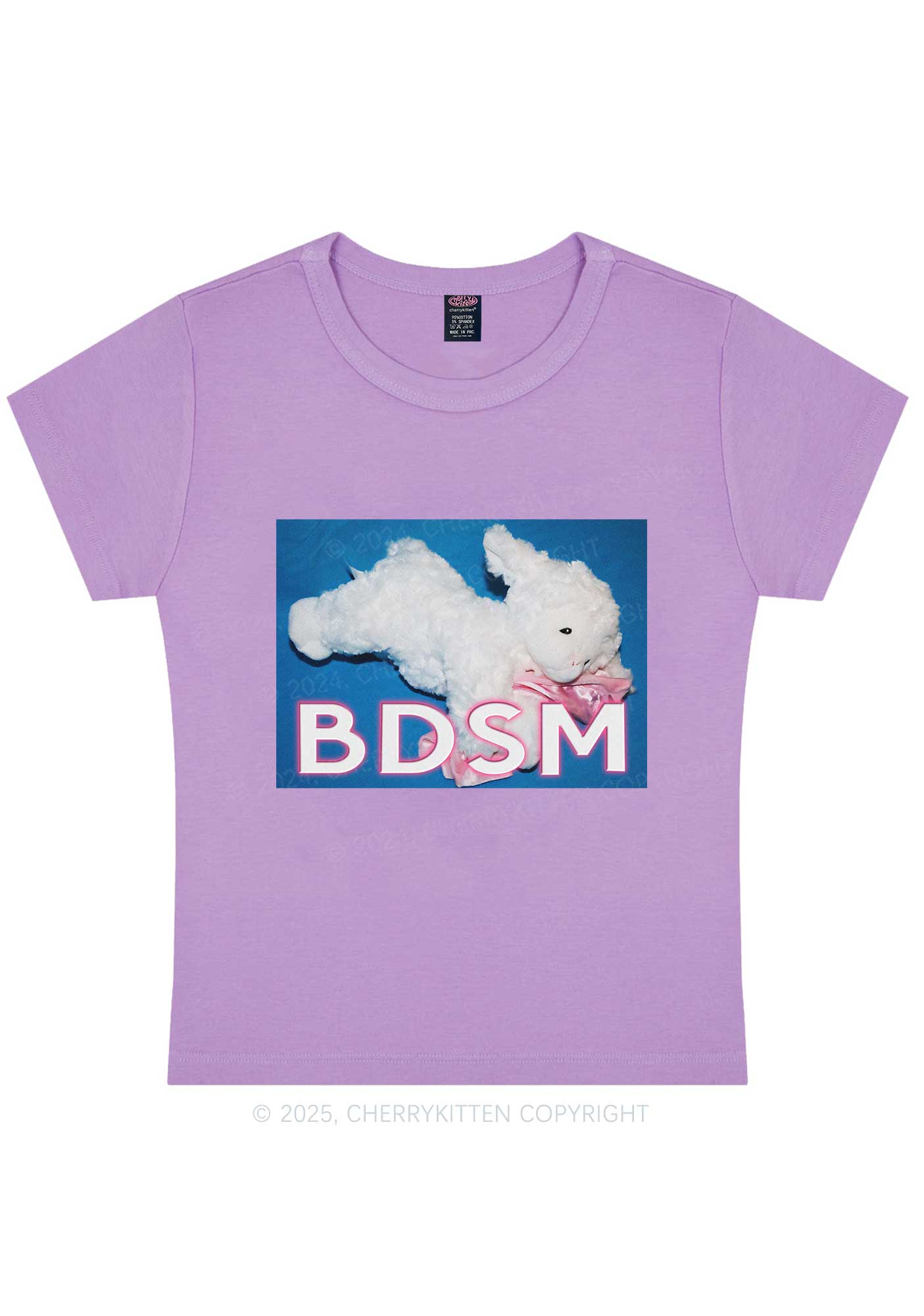 BDSM Goat Y2K Baby Tee Cherrykitten