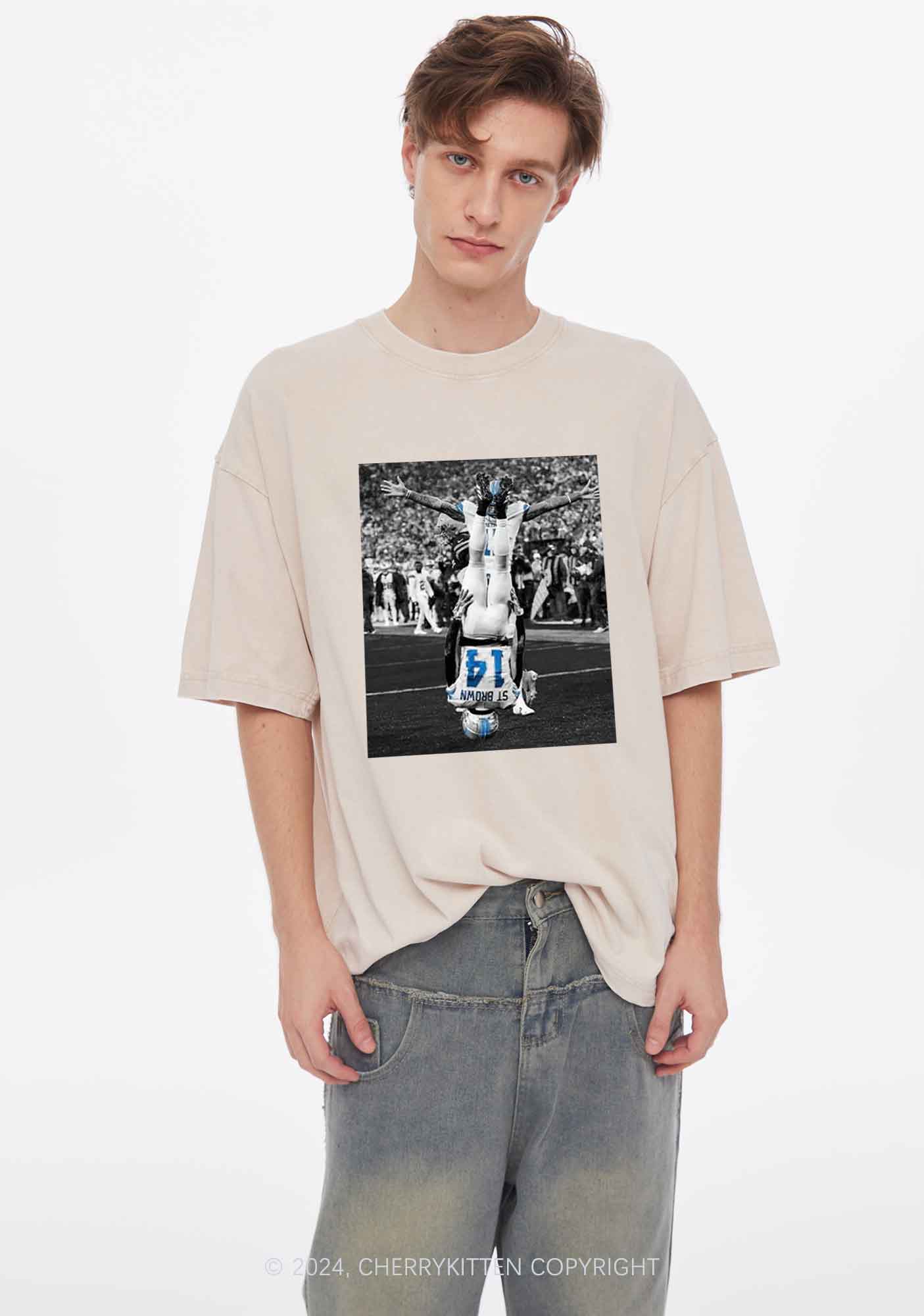 Headstand Celebration Y2K Super Bowl Washed Tee Cherrykitten