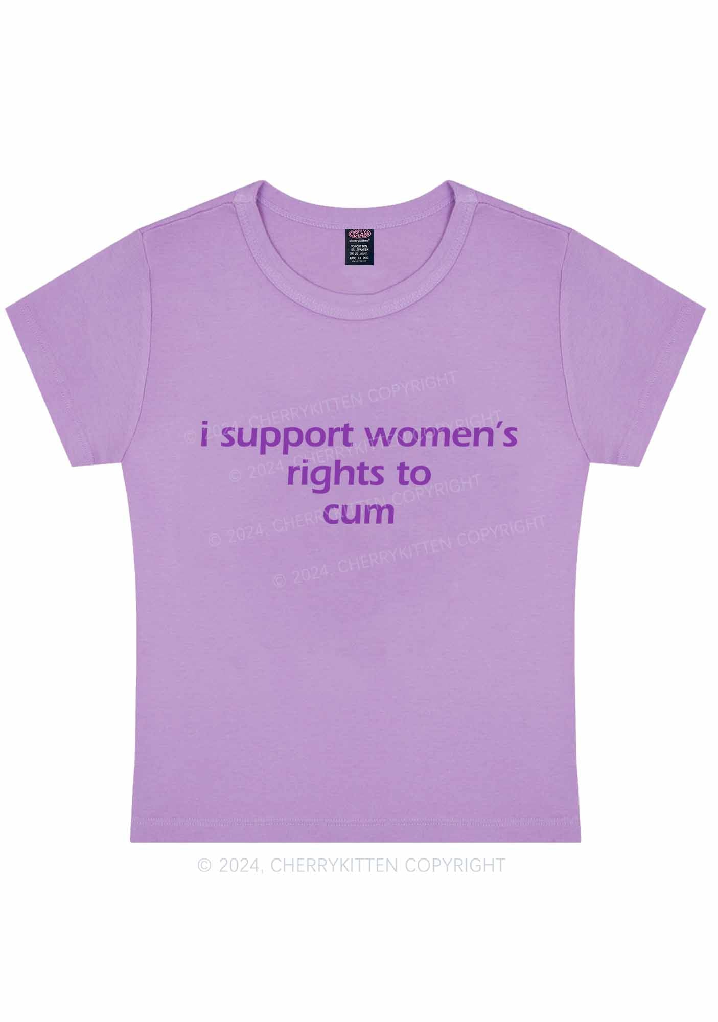 Women's Rights To Come Y2K Baby Tee Cherrykitten