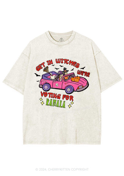 Halloween Get In Witches Y2K Washed Tee Cherrykitten