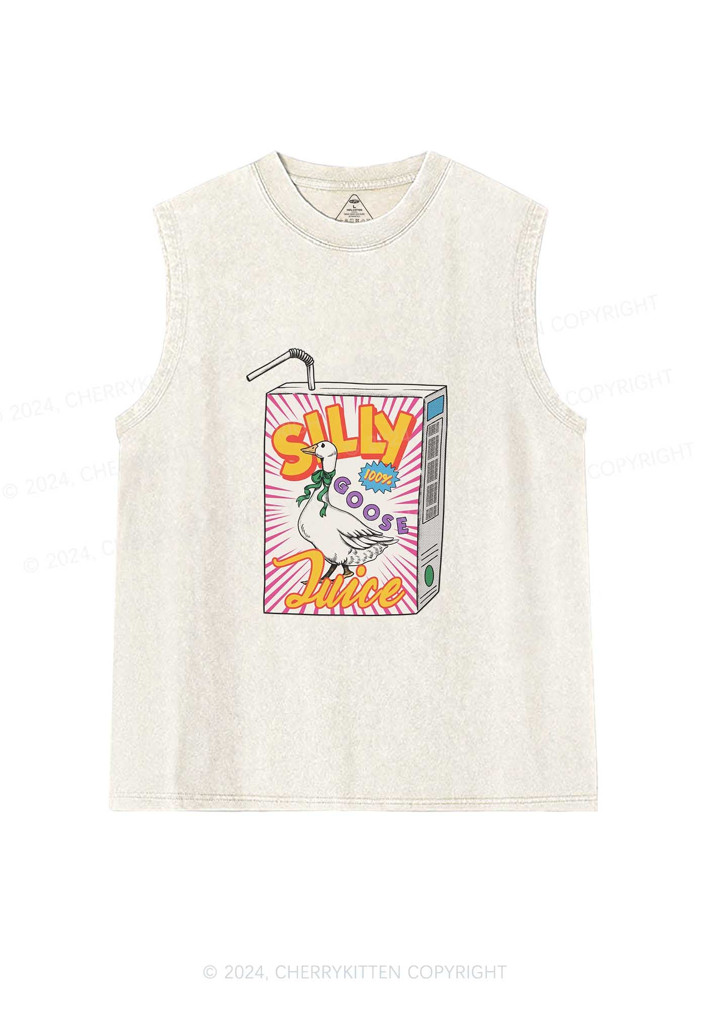 Silly Goose Juice Y2K Washed Tank Cherrykitten