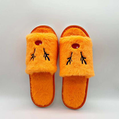 Christmas Elk Plush Slippers