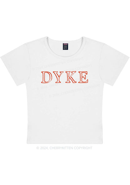 DYKE Y2K Baby Tee Cherrykitten