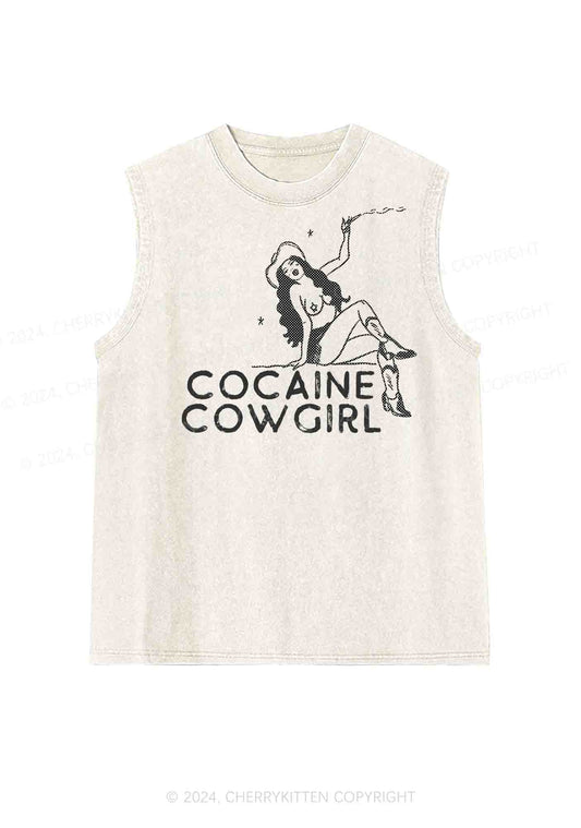 Cola Cowgirl Y2K Washed Tank Cherrykitten