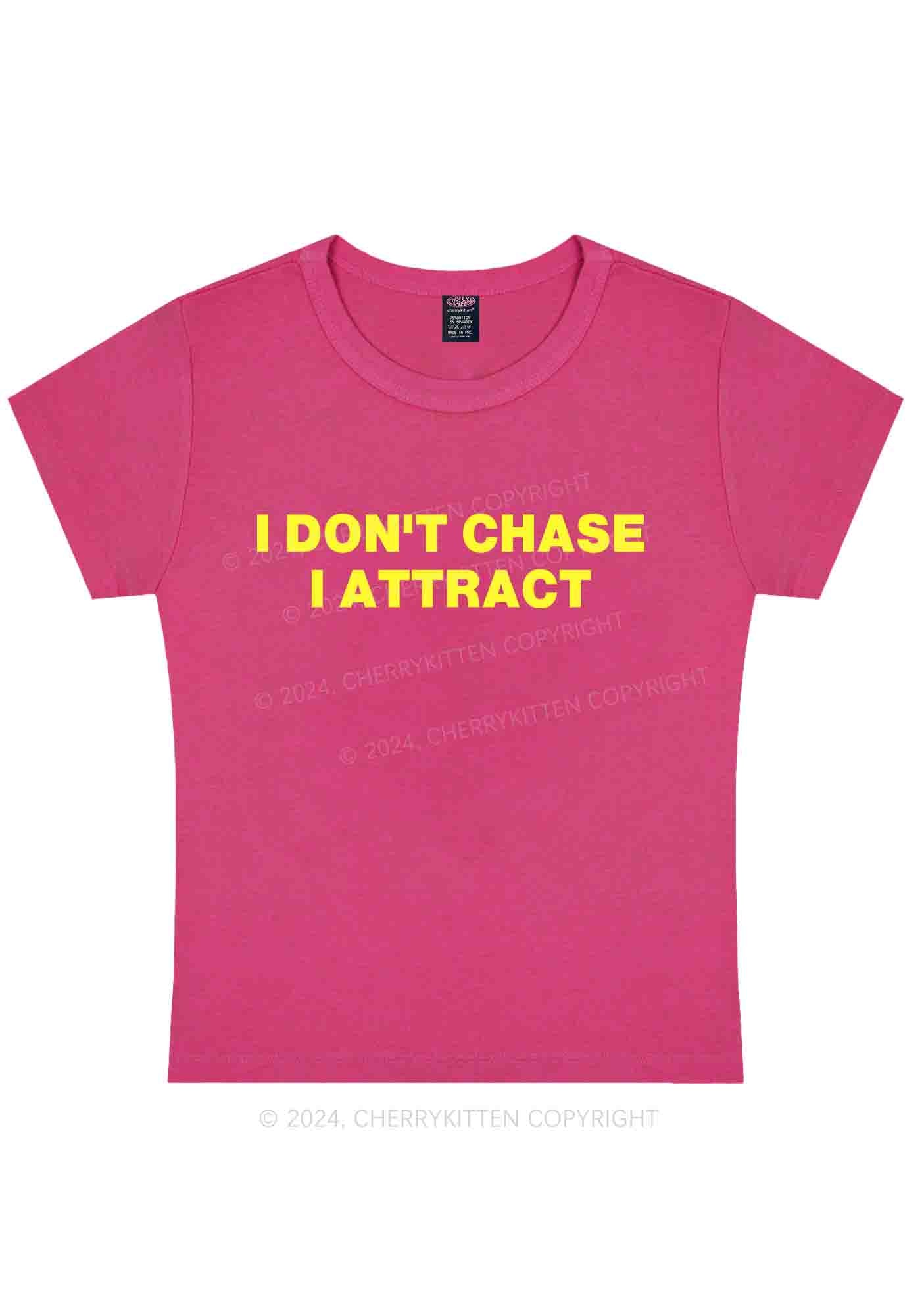 I Don't Chase Y2K Baby Tee Cherrykitten