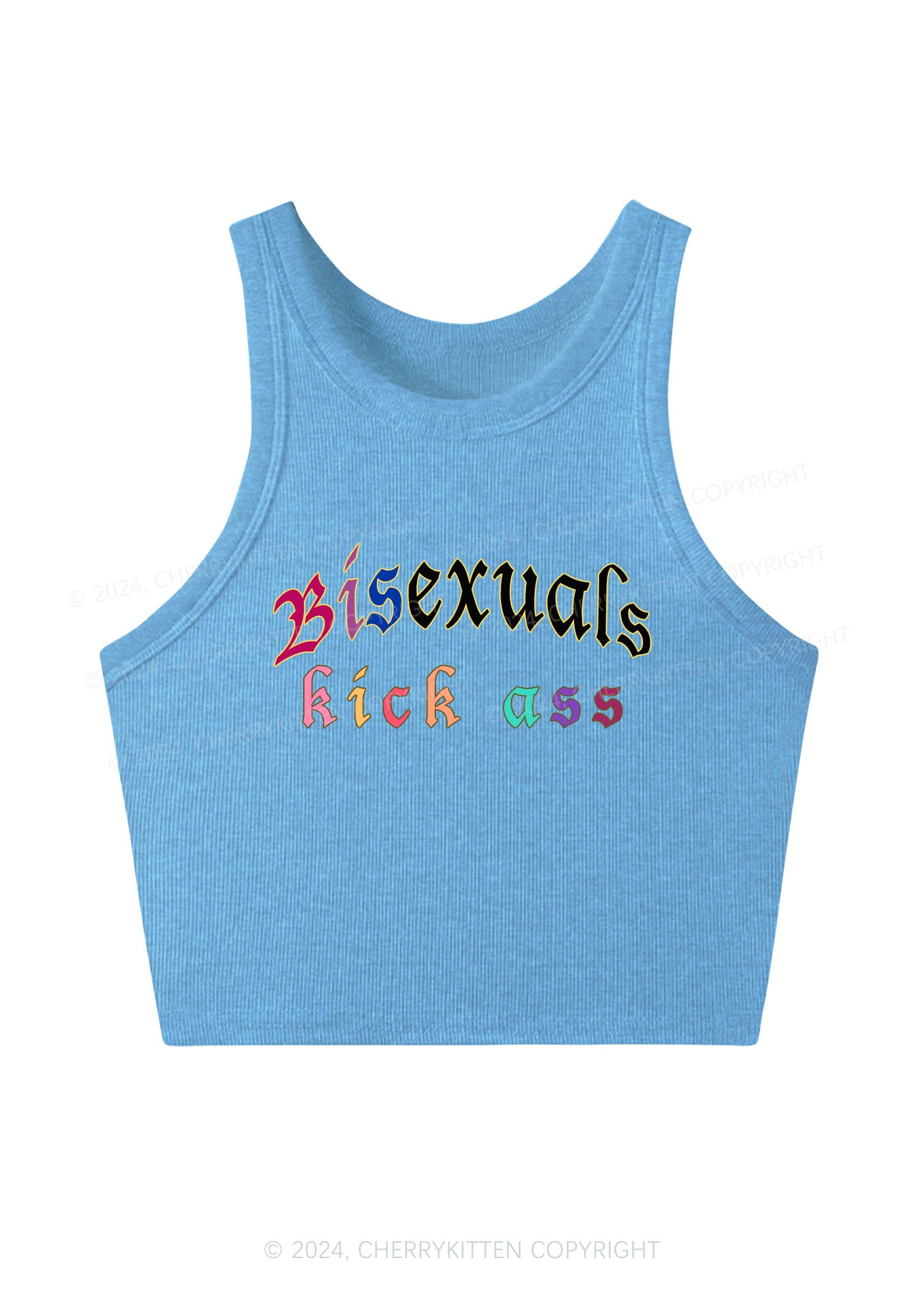 Bisexuals Kick Axx Y2K Crop Tank Top Cherrykitten