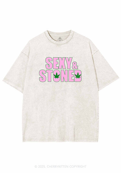 Sx Stoned Y2K Washed Tee Cherrykitten