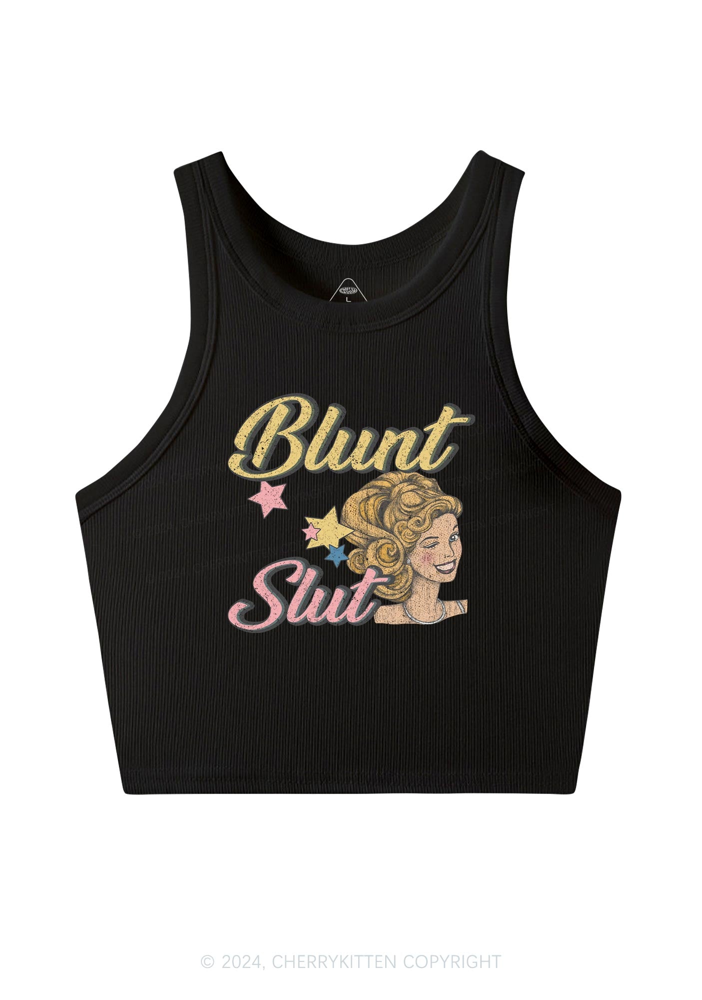 Blunt Slxt Y2K Crop Tank Top Cherrykitten