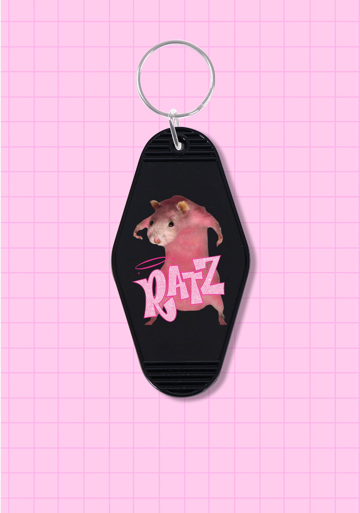 Pink Ratz 1Pc Y2K Rhombus Keychain Cherrykitten