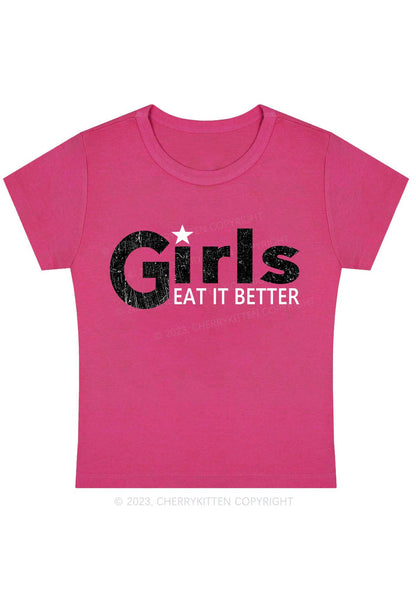 Curvy Girls Eat It Better Baby Tee Cherrykitten