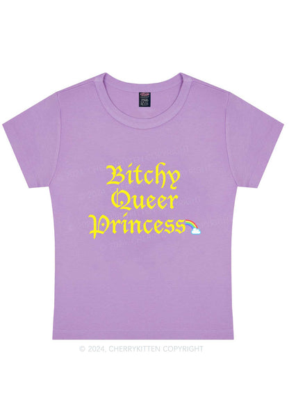 Curvy Queer Princess Y2K Baby Tee Cherrykitten