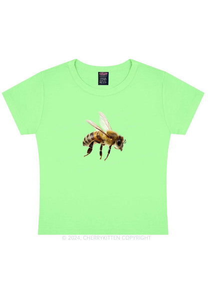 Flying Bee Y2K Baby Tee Cherrykitten