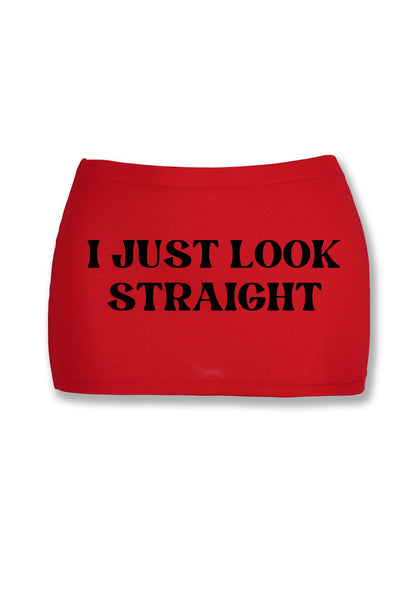 I Just Look Straight Y2K Mini Hip Skirt Cherrykitten