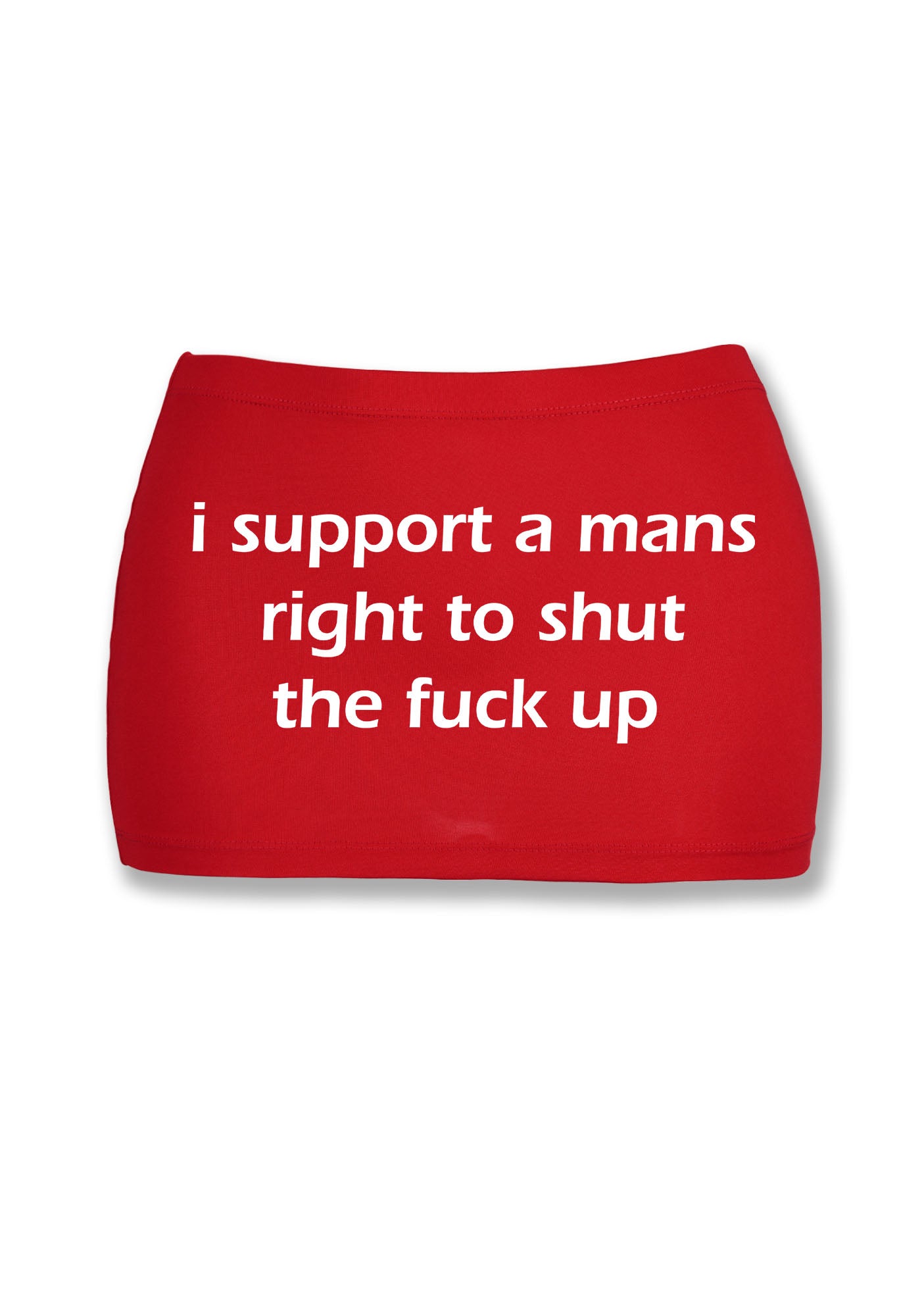 I Support A Mans Right Y2K Mini Hip Skirt Cherrykitten