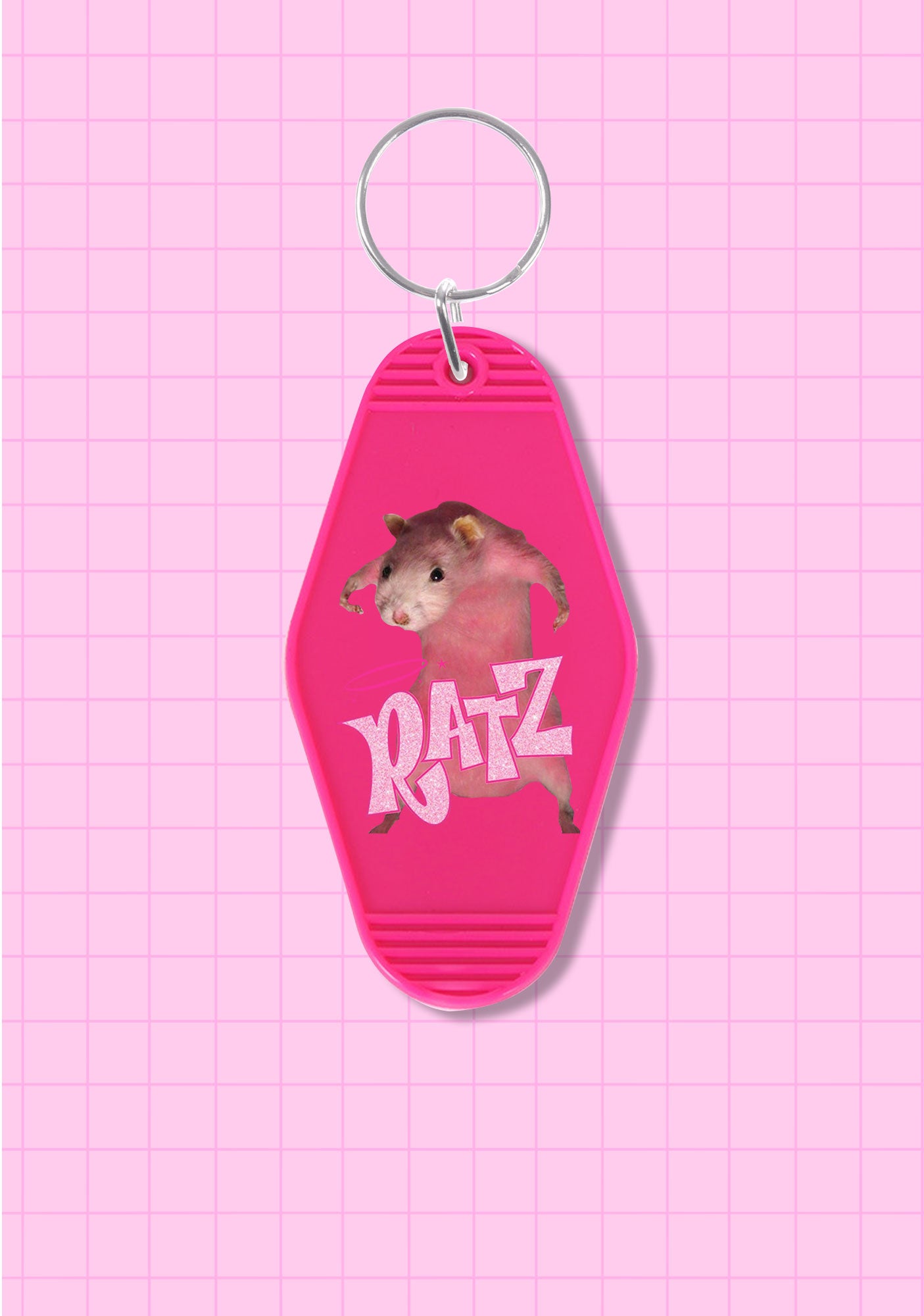 Pink Ratz 1Pc Y2K Rhombus Keychain Cherrykitten