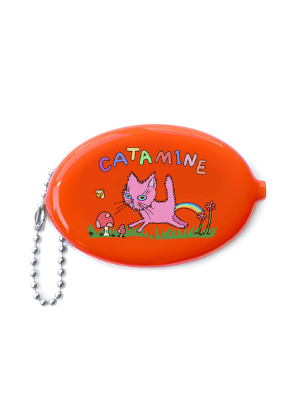 Catamine Y2K Oval Mini Coin Pouch Cherrykitten